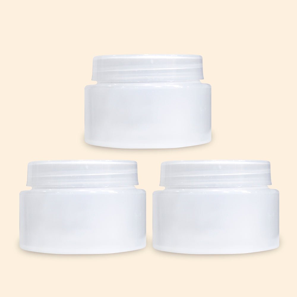 shoprythmindia Cosmetic Jar,Cosmetic Jar Translucent Pet Jars Reusable Plastic Jars Round Containers